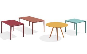 GAO - Round powder coated steel table by BABEL D - view 3